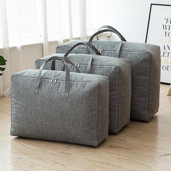 Grå Vattentät Påslakan Förvaringsväska 57x40x22cm Robust