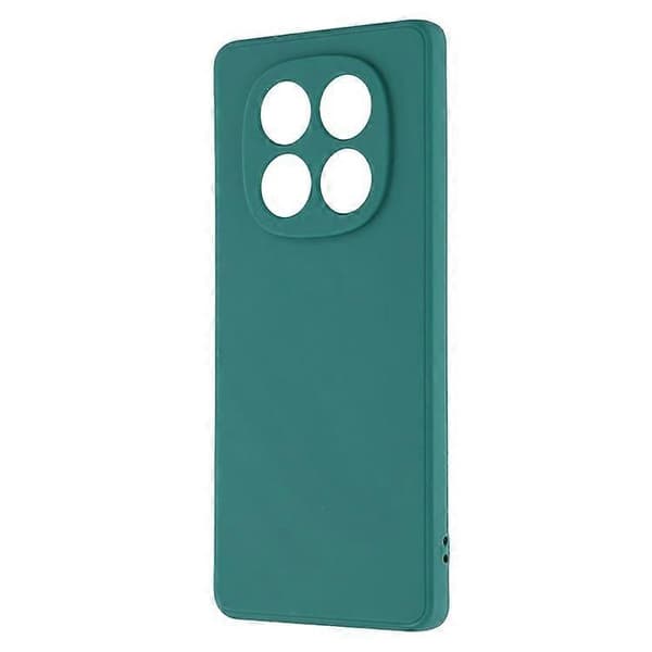 Bulk Buy Compatible with Xiaomi Redmi Note 14 Pro 5G Case Straight Edges Soft TPU Matte Phone Back Cover DarkGreen