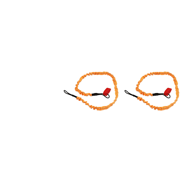 2 stk. Kajak Paddel Snor Nylon Gummi Korrosionsbestandig Strækbar Anti-tab Snor Kajak Stang Snor Orange