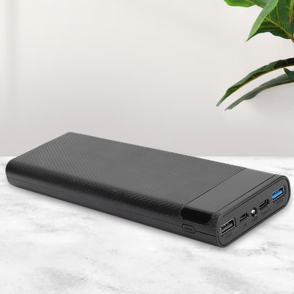 10x18650 Batterikasse Bærbar Strømkilde Ingen Svejsning Jacking DIY Power Bank Shell Kit Tilbehør Sort