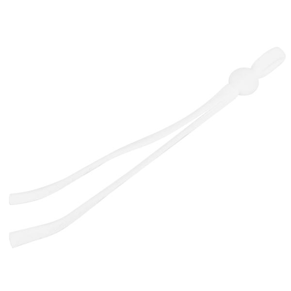 200 st Elastiska band Justerbart spänne Stretchy Earloop Rep strängsnöre för sömnad Vit platt