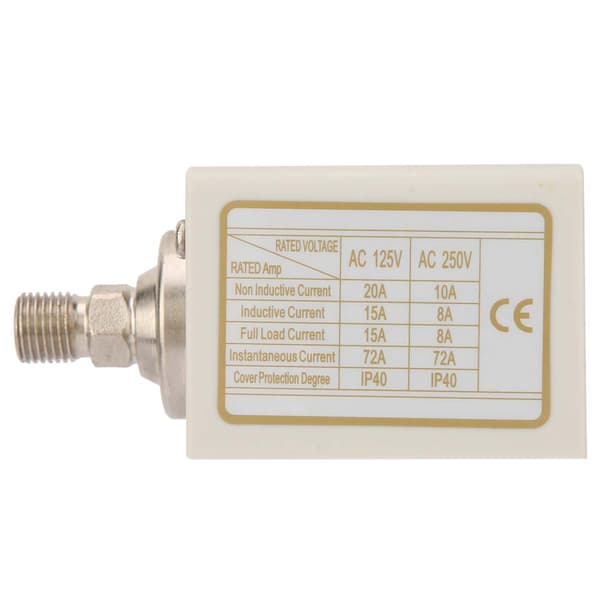 Elektronisk G1/4” trykkreguleringsbryter luftvannpumpe kompressortrykkregulator