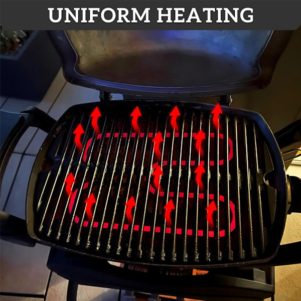 Elektrisk grill kompatibel med Weber 66631 Weber Q140 Q1400 grill erstatningsvarmeelementer