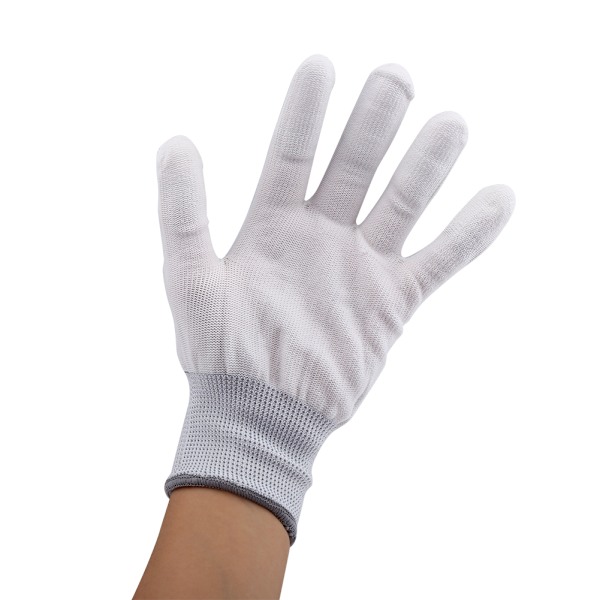 1 par antistatisk antisladdhandske PU-belagd fingerdel (L)