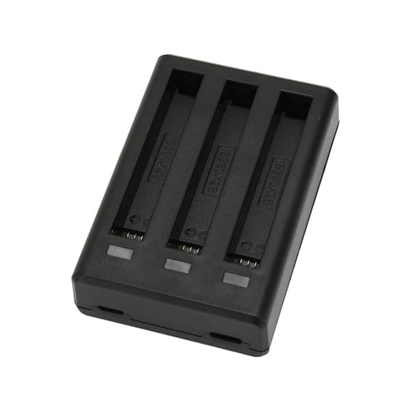 3-kanals batterilader Smart, sikker, rask batteriladerhub med LED-indikator for Insta360 ONE X2-kamera