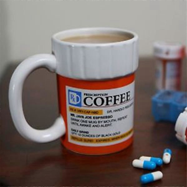 Kopp Medisinflaske Kle Seg Ut Kaffe Tekopp Krus Elsker Samling Gave Som Vist