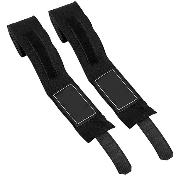 2 stk 2,5 m elastisk rem boksning Sanda Muay Thai MMA Taekwondo Bandage Håndbind (sort)