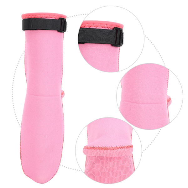 3MM Neopren Dykker Sokker Støvler Strand Snorkling Surfing Vandsko til Mænd KvinderKvinde Pink S(36-38størrelse)