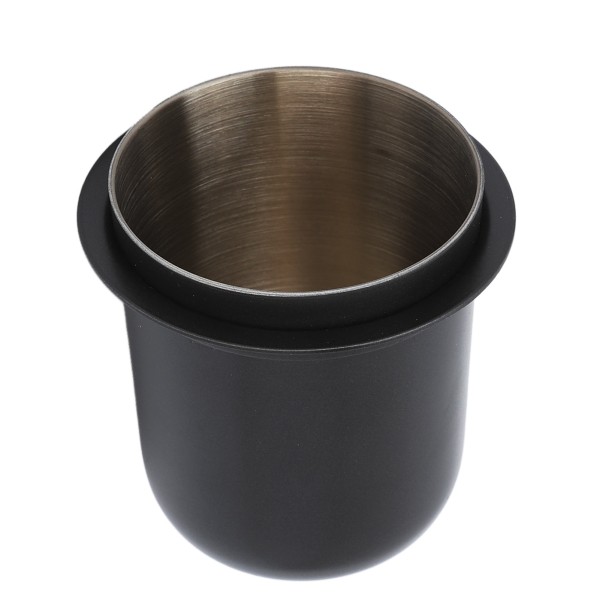 Doseringskopp 150 ml 58 mm håndfri rustfritt stål Universal invertert kaffepulverkopp for kaffemaskin mørk grå