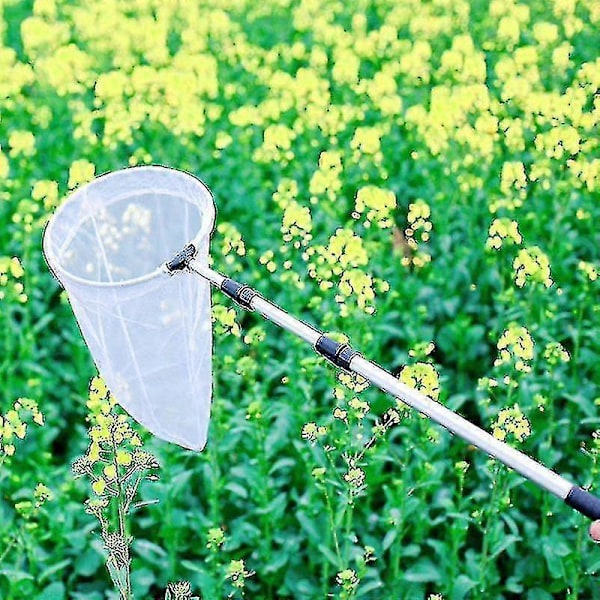 Insekt- og sommerfuglnett, 50 cm nettdybde, håndtak forlenges til 170 cm