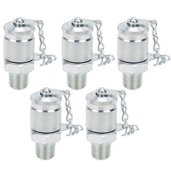 5 stk. hydraulisk testadapter gevindtestkobling stik trykmåling PT/PPTNPT1/4