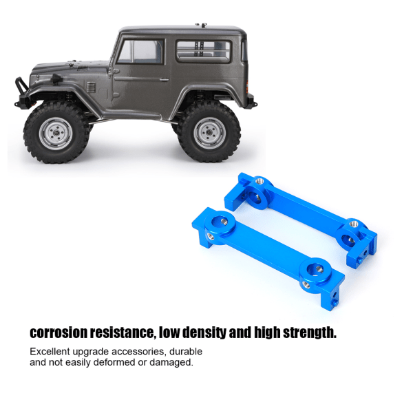 RC bil aluminiumslegering antikollisjonsplate feste seteoppgradering tilbehør for RGT 136100 1/10(bleu 680026B)