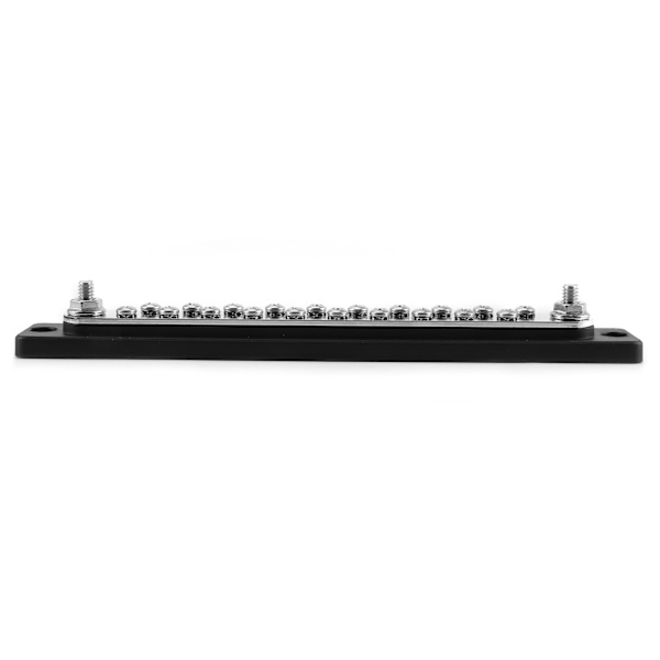 Busbar-tavle med dobbelte rækker, 20 positioner, 2 studs terminalblok 150A til lastbiler, autocampere og køretøjer
