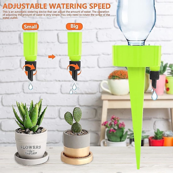 Automatisk plantevandings-dryp-irrigationssæt, 15 stk. dryp-flasker