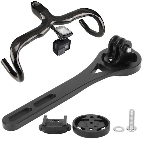 Sort aluminiumslegering Holdbar cykelcomputerbeslag Holder til cykel Cykeltilbehør