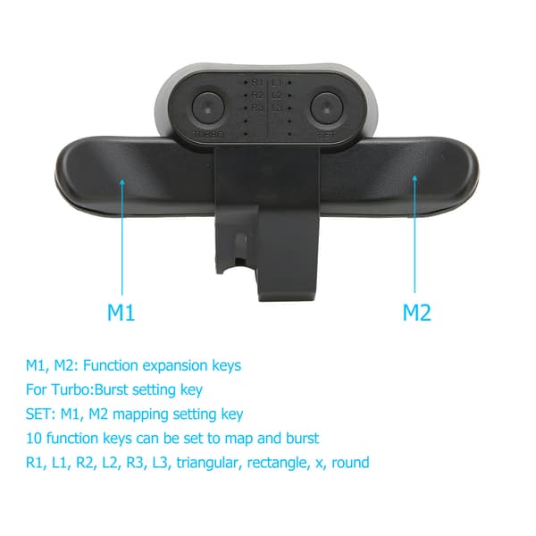 Kontroller Paddles Multifunksjonell Ergonomisk 10 Tastetilordninger Bakknapptilbehør for PS4-kontroller