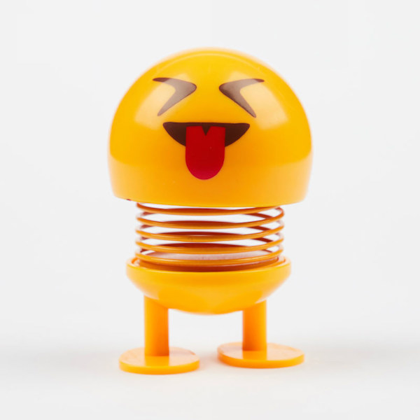 Sød Spring Bobble Head Car Emotion Doll - Perfekt Dashboard Dekoration No.7