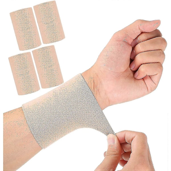 Sunrain 2 Par Kompressionshandledsskydd Kompressionshandledsstöd Handledsstöd Handledslindor Beige Medium