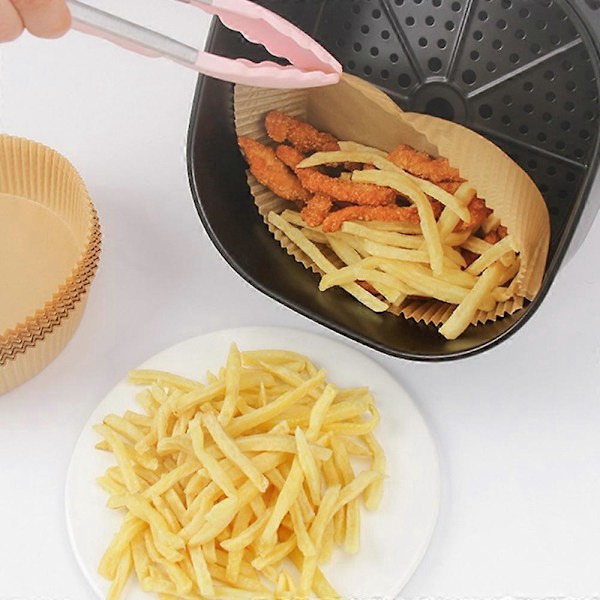 100 st Fritöspapper Non-Stick Engångs Bakplåtspapper (Vit)
