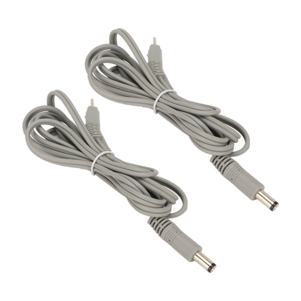 2st 4.9ft stifttyp ledningar Kabel 5521 2856 Ersättningsstiftkontakt TENS-tråd för terapeutisk maskin grå