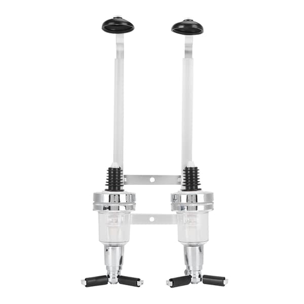 Väggmonterad 2-flaskors vinkran Spritdrycker Öldispenser för hemmabarutrustning