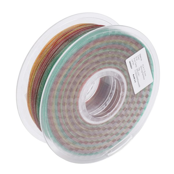 3D-skrivarfilament 1,75 mm Multi Colour Silk PLA-filamentbunt Hög transparens God seghet Påfyllningsfilament