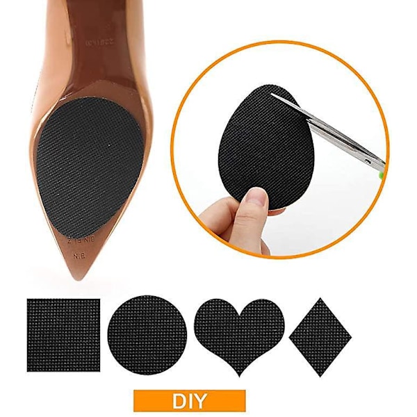 Gummibelagte Skridsikre Sko Grips - Sort (5 Par)