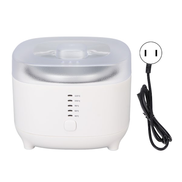 Paraffinvaxsmältmaskin Värmer snabbt 5 temperaturväxlar Vaxspa Maskin Pot Vit 500MLUS Plug 110V