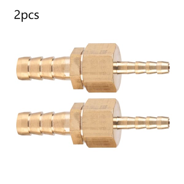 2 stk. 4--10 mm messingfitting slangefittingshale reduktionsstik