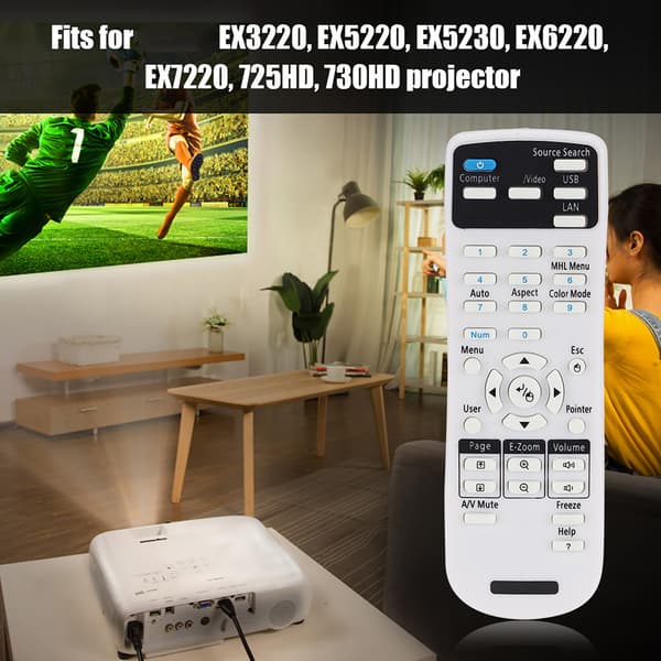 Erstatningsfjernkontroll for projektor for EX3220 EX5220
