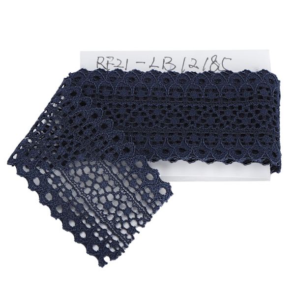 Bandkant Sy Presentförpackning Inslagning Tillbehör DIY Material 10 Yard 3.5cm Bredd Mörkblå