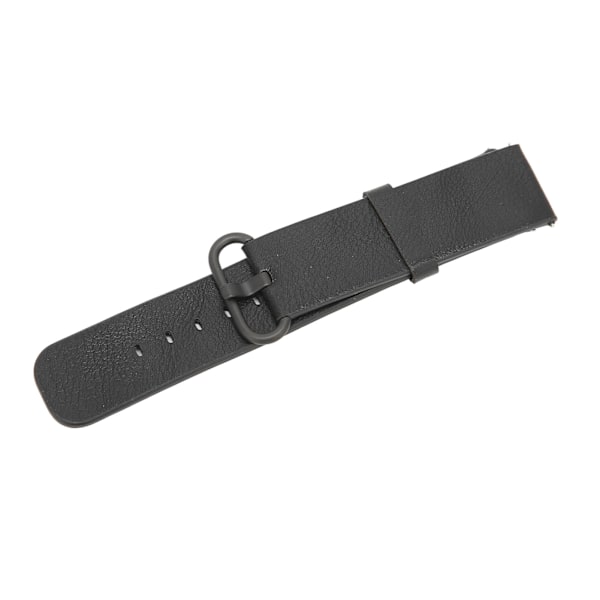 Smartwatch handledsrem av läder, anti-förlorad ersättningsrem, 20 mm bredd för Amazfit GTS 3 2 Bip S UBlack