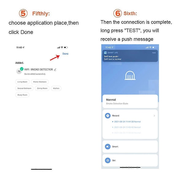 Tuya WiFi Palovaroitin Savuvaroitin Palohälytin
