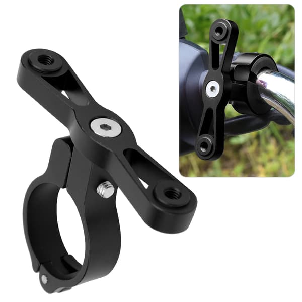 Flaskhållare i aluminiumlegering för cykel, justerbart koppfäste, adapter, svart