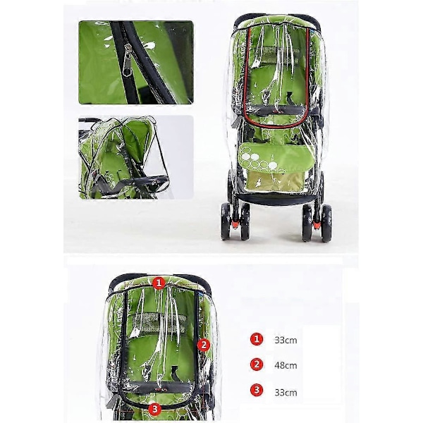 Nya produkter inkomna, regnskydd för barnvagn, universellt skydd vattentätt dammskydd anti-UV-skydd regn- och vindskydd