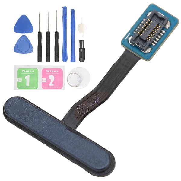 Hjemknapkabel Telefon Fingeraftryk Touch Identifikation Flexkabel til S10E G970 Udskiftning Sort