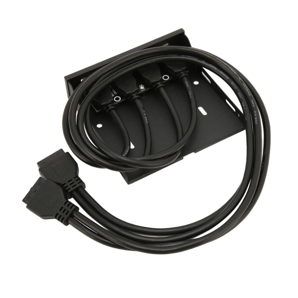 USB frontpanel 4 porter USB 3.0 dobbel 19 pins stabil overføringsstøtte Hot Plug 3,5 tommers frontpanel for datamaskindeksel