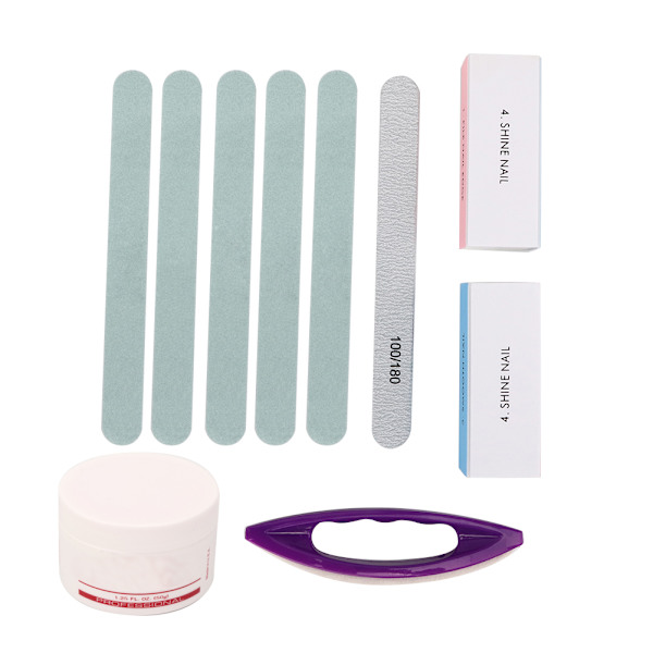 Kantfil Kit Manikyr Pedikyr Poleringsblock Nagelkonst Nagelvård Tillbehör Set 5st/set