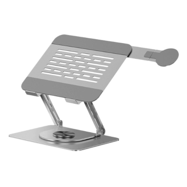Foldbart Laptop Stativ Bred Base M/ Skridsikker Silikone Notebook Computer Stativ