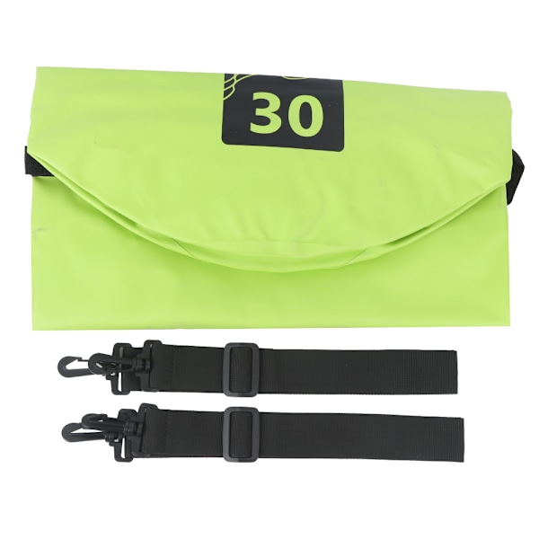 30L PVC Green Seamless Hot Pressing Outdoor Mountaineering Travel Backpack Snorkeling Swimming Waterproof Diving Storage Bag