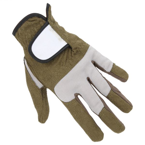 Venstrehånds golfhandsker i mikrofiber, svedabsorberende, bløde, åndbare golfhandsker, armygrøn 25#