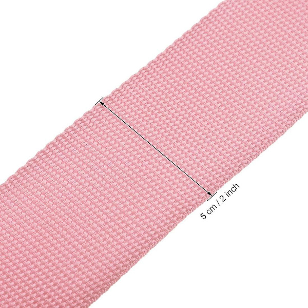 Säädettävät vaaleanpunaiset matkalaukkuhihnat - 1,8 m x 5 cm - 2 kpl