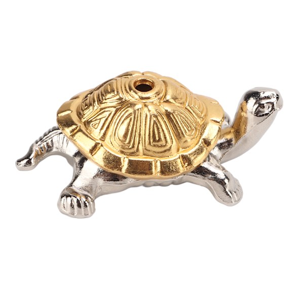 Røgelseholder i skildpaddeform - Nem at rengøre - Metalrøgelsesholder til stue, kontor og meditation