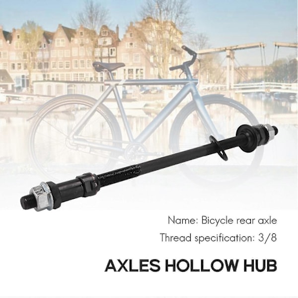 Forlænget 240mm Mountainbike Snow Bike Cykel Nav Bagaksel Ombygget Solid Aksel Bagaksel Cyc-B17