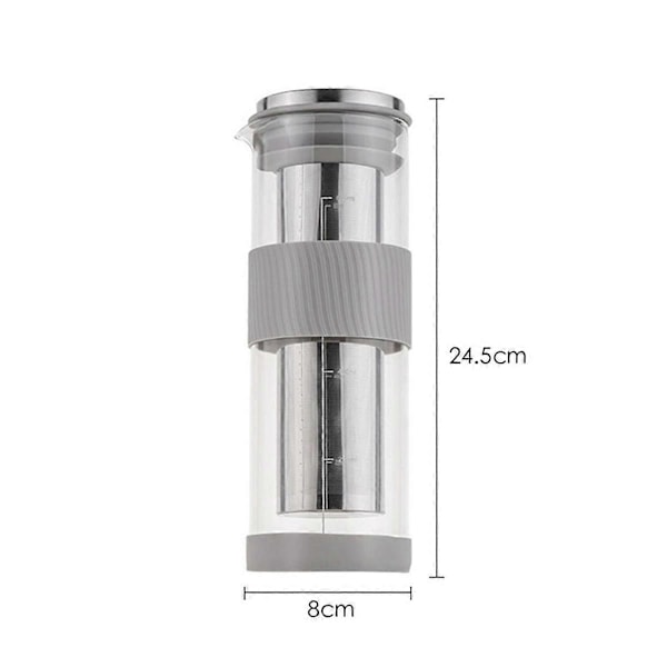 Bærbar Lufttett Kald Brygg Iced Kaffemaskin Teinfuser