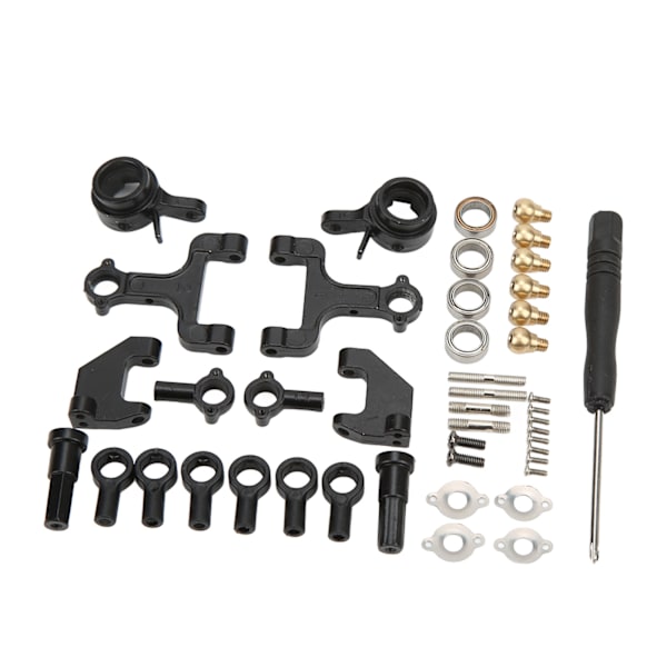 RC Front Upper og Rear Suspension Arms Steering Kit med Pull Rods Steering Linkage for WPL D12 RC Car