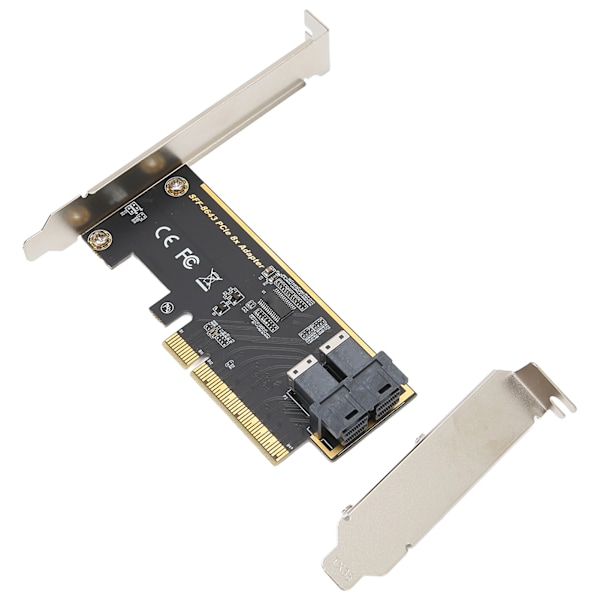 PCIE X8 - U.2 -sovitinkortti, kaksoisportti SFF 8643 Mini SAS HD 36-pin PCIE -sovitinkortti tavanomaiselle pöytätietokoneelle