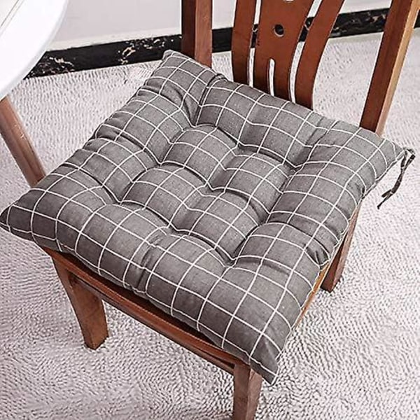 Sett med 6 dekorative stolputer 40x40 Hageputer med 12 unike mønstre Polyester