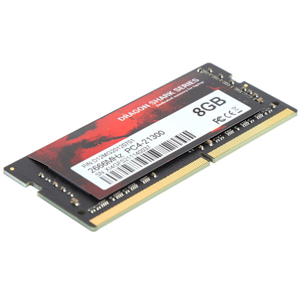 Bærbar hukommelse PC4‑21300 RAM hukommelsesopgraderingskit Kompatibel med DDR4‑2666MHz Notebook8GB