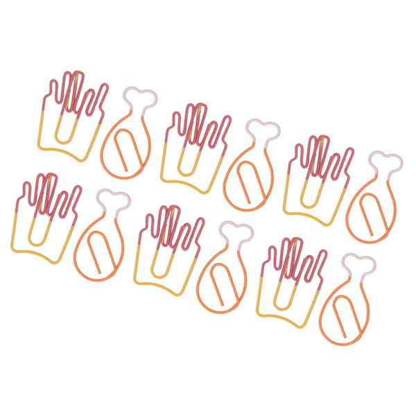 100 st Kids Gems Söta Chips Drumstick Elektropläterad Metall Multi Purpose Cool Gem för Dokument Papper